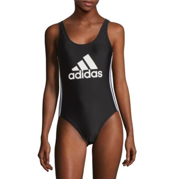 adidas black bathing suit